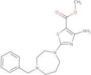 Methyl 4-amino-2-(4-benzyl-1,4-diazepan-1-yl)-1,3-thiazole-5-carboxylate