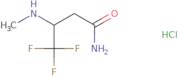 4,4,4-Trifluoro-3-(methylamino)butanamide hydrochloride