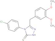 4-(4-Chloro-phenyl)-5-(3,4-dimethoxy-benzyl)-4H-[1,2,4]triazole-3-thiol