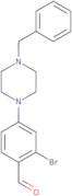 4-(4-Benzyl-1-piperazino)-2-bromo-benzaldehyde