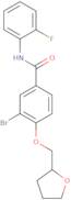 3-Bromo-N-(2-fluorophenyl)-4-(tetrahydro-2-furanylmethoxy)benzamide