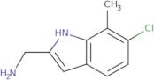 [(6-Chloro-7-methyl-1H-indol-2-yl)-methyl]amine