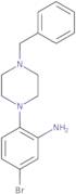 2-(4-Benzyl-1-piperazinyl)-5-bromophenylamine