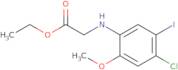 Ethyl 2-((4-chloro-5-iodo-2-methoxyphenyl)amino)acetate