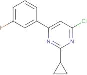 4-Chloro-2-cyclopropyl-6-(3-fluorophenyl)pyrimidine