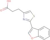 3-[2-(1-Benzofuran-3-yl)-1,3-thiazol-4-yl]propanoic acid