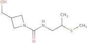 3-(Hydroxymethyl)-N-[2-(methylsulfanyl)propyl]azetidine-1-carboxamide