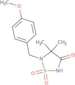 5-(4-Methoxy-benzyl)-4,4-dimethyl-1,1-dioxo-1L6-[1,2,5]thiadiazolidin-3-one