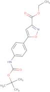 5-(4-tert-Butoxycarbonylaminophenyl)-isoxazole-3-carboxylic acid ethyl ester