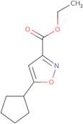 Ethyl 5-cyclopentyl-1,2-oxazole-3-carboxylate