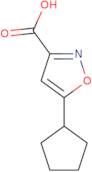 5-Cyclopentyl-1,2-oxazole-3-carboxylic acid