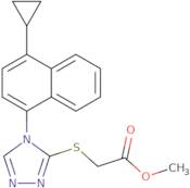 Methyl {[4-(4-cyclopropyl-1-naphthyl)-4H-1,2,4-triazol-3-yl]sulfanyl}acetate