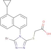 2-[[5-Bromo-4-(5-cyclopropyl-1-naphthalenyl)-4H-1,2,4-triazol-3-yl]thio]-acetic acid