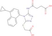 4-[[5-[(Carboxymethyl)thio]-4-(4-cyclopropyl-1-naphthalenyl)-4H-1,2,4-triazol-3-yl]amino]-4-oxo-butanoic acid