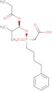 2-[(R)-[(1S)-2-Methyl-1-(1-oxopropoxy)propoxy](4-phenylbutyl)phosphinyl]acetic acid