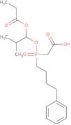 2-((2-Methyl-1-(propionyloxy)propoxy)(4-phenylbutyl)phosphoryl)acetic acid