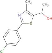 1-[2-(4-Chlorophenyl)-4-methyl-1,3-thiazol-5-yl]ethan-1-ol