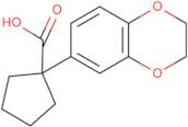 1-(2,3-Dihydro-1,4-benzodioxin-6-yl)cyclopentane-1-carboxylic acid