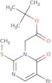 tert-Butyl 5-bromo-2-(methylthio)-6-oxopyrimidine-1-acetate