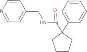 1-phenyl-N-[(pyridin-4-yl)methyl]cyclopentane-1-carboxamide