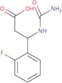 3-(Carbamoylamino)-3-(2-fluorophenyl)propanoic acid