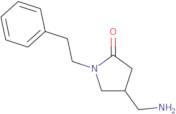 4-(Aminomethyl)-1-(2-phenylethyl)pyrrolidin-2-one