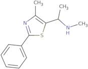 Methyl[1-(4-methyl-2-phenyl-1,3-thiazol-5-yl)ethyl]amine