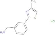 1-[3-(4-Methyl-1,3-thiazol-2-yl)phenyl]methanamine