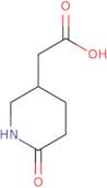 2-(6-Oxopiperidin-3-yl)acetic acid