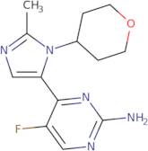 5-Fluoro-4-(2-methyl-1-(tetrahydro-2H-pyran-4-yl)-1H-imidazol-5-yl)pyrimidin-2-amine