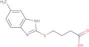 4-[(5-Methyl-1H-1,3-benzodiazol-2-yl)sulfanyl]butanoic acid