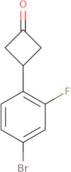 3-(4-Bromo-2-fluorophenyl)cyclobutan-1-one