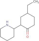 4-Ethyl-2-piperidin-2-ylcyclohexan-1-one