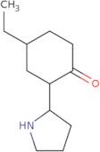 4-Ethyl-2-(pyrrolidin-2-yl)cyclohexan-1-one