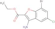 Ethyl 3-amino-7-bromo-5-chloro-1-benzofuran-2-carboxylate