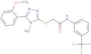 2-[[5-(2-Methoxyphenyl)-4-methyl-1,2,4-triazol-3-yl]sulfanyl]-N-[3-(trifluoromethyl)phenyl]acetami…