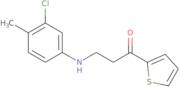 3-(3-Chloro-4-methylanilino)-1-(2-thienyl)-1-propanone