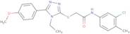 N-(3-Chloro-4-methylphenyl)-2-{[4-ethyl-5-(4-methoxyphenyl)-4H-1,2,4-triazol-3-yl]sulfanyl}aceta...