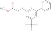 Methyl 2-((4-phenyl-6-(trifluoromethyl)pyrimidin-2-yl)thio)acetate