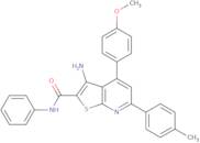 3-Amino-4-(4-methoxyphenyl)-6-(4-methylphenyl)-N-phenylthieno[2,3-b]pyridine-2-carboxamide