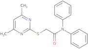 2-(4,6-Dimethyl-pyrimidin-2-ylsulfanyl)-N,N-diphenyl-acetamide