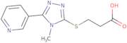 3-{[4-Methyl-5-(3-pyridinyl)-4H-1,2,4-triazol-3-yl]thio}propanoic acid