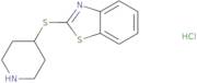 2-(Piperidin-4-ylthio)benzo[D]thiazole hydrochloride