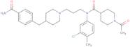 1-Acetyl-N-(3-(4-(4-carbamoylbenzyl)piperidin-1-yl)propyl)-N-(3-chloro-4-methylphenyl)piperidine-4-carboxamide