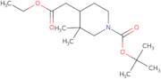 tert-Butyl 4-(2-ethoxy-2-oxoethyl)-3,3-dimethylpiperidine-1-carboxylate