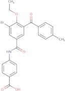 4-[[3-Bromo-4-ethoxy-5-(4-methylbenzoyl)benzoyl]amino]benzoic acid