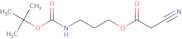 3-[(2-Methylpropan-2-yl)oxycarbonylamino]propyl 2-cyanoacetate