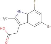 (5-Bromo-7-fluoro-2-methyl-1H-indol-3-yl)acetic acid