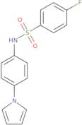 4-Fluoro-N-[4-(1H-pyrrol-1-yl)phenyl]benzenesulfonamide