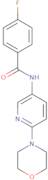 4-Fluoro-N-(6-morpholino-3-pyridinyl)benzenecarboxamide